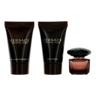 Versace Crystal Noir Mini Set for Women 5ml EDT + 25ml Shower Gel + 25ml Body Lotion